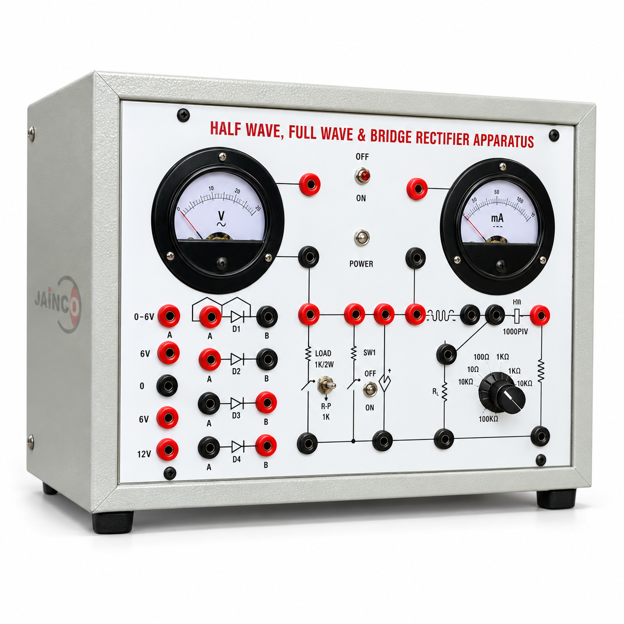 Half Wave, Full Wave and Rectifier Apparatus